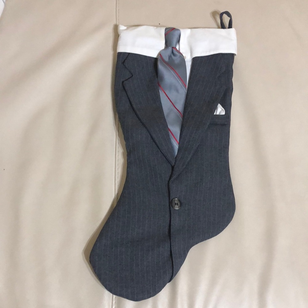 Business Suit Christmas Holiday Stocking